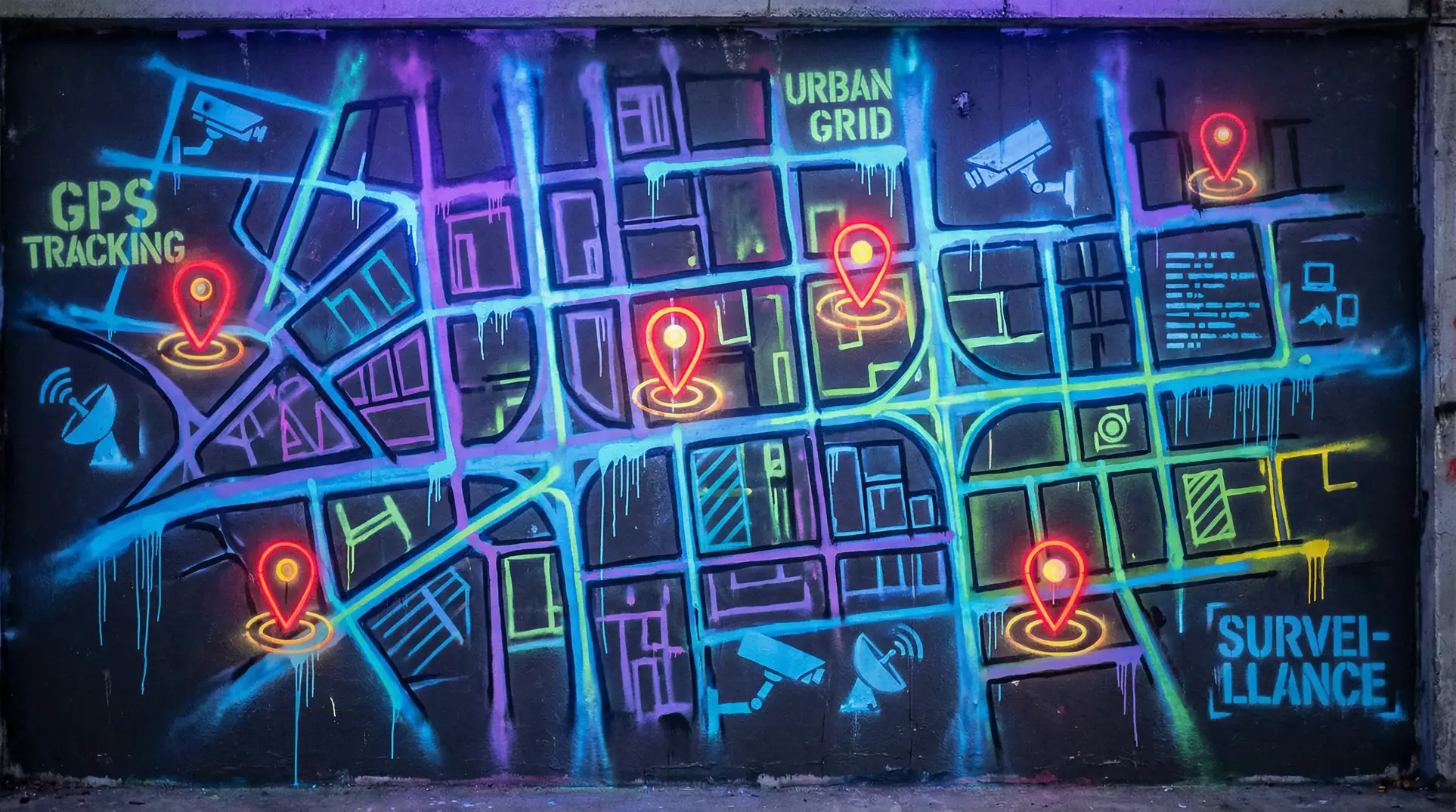 箱中女在线观看 狗仔追踪地图 - 城市涂鸦风格